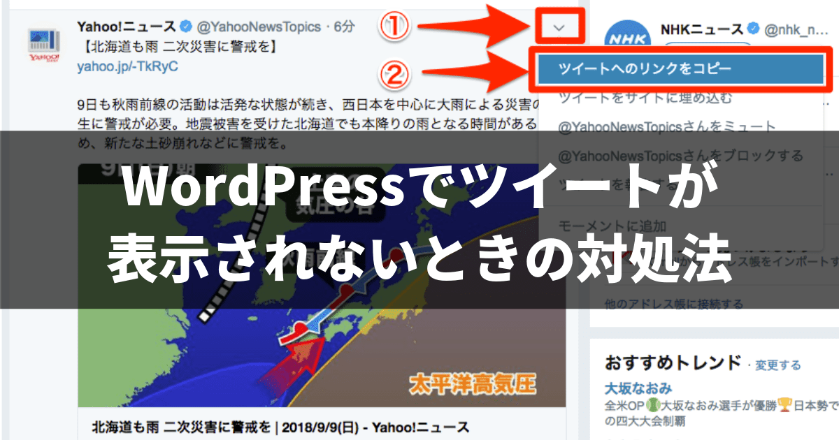 Wordpressにtwitterの ツイートへのリンクをコピー を貼り付けても表示されないときの対処法 ビットコイン 仮想通貨でfireを目指すブログ