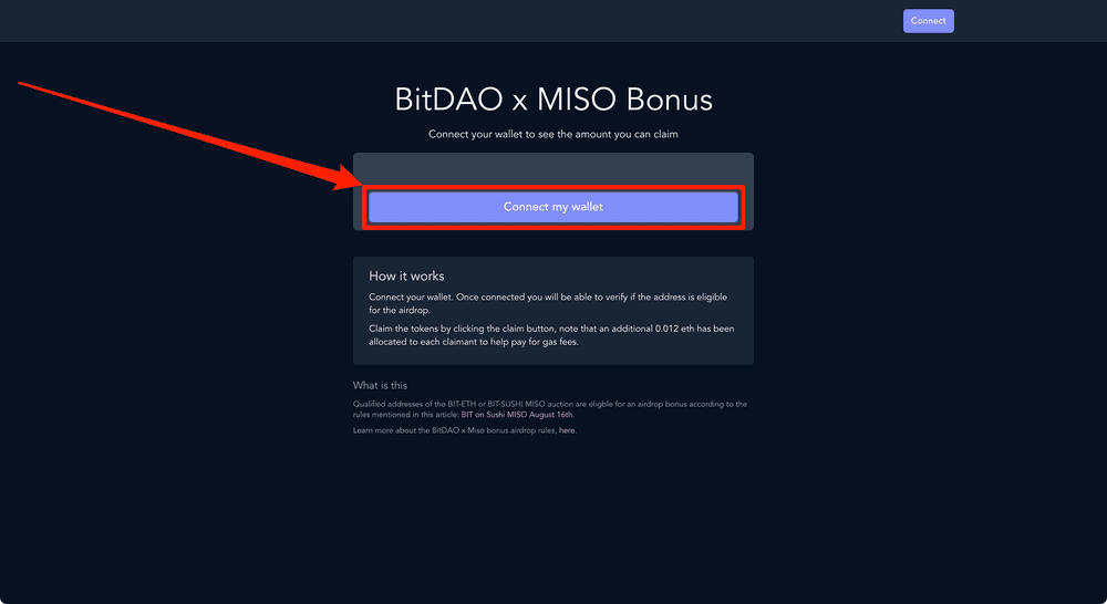 BitDAO x MISOエアドロップボーナスの受け取り方