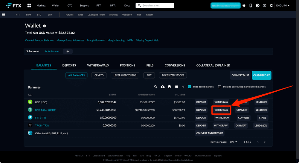 FTXからUSDTを出金してBybitへ入金する方法