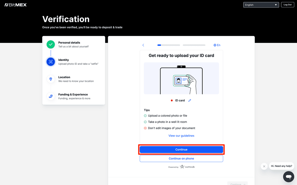 BitMEXのKYCのやり方