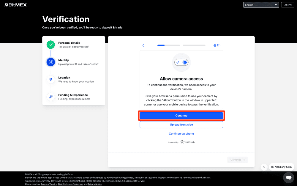 BitMEXのKYCのやり方