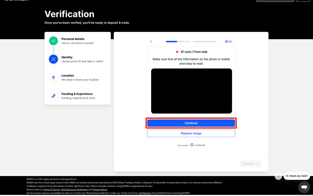 BitMEXのKYCのやり方