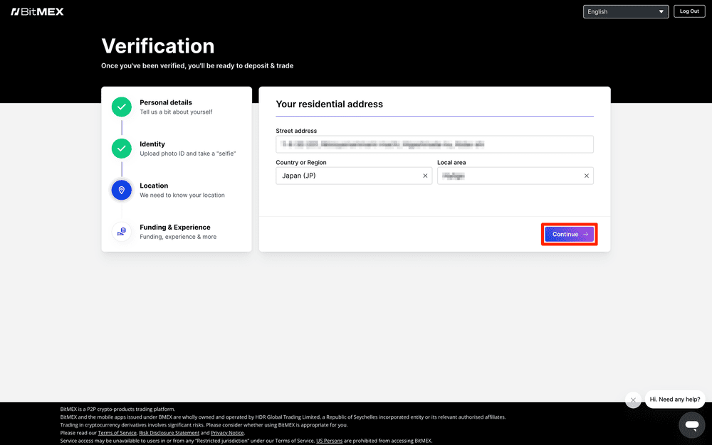 BitMEXのKYCのやり方